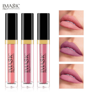 IMAGIC 3PCS Matte Waterproof Lip Balm, Lip Gloss Lasting Matte Bare Lipstick Set