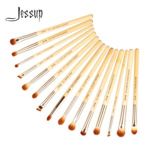 Jessup 15pcs makeup brushes Bamboo brochas maquillaje pinceaux maquillage Professional Concealer Eyeshadow Eyeliner Brushes T137