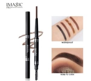 IMAGIC professional waterproof eyebrow pencil with brush double head rotating automatic triangle eyebrow pencil professional thr