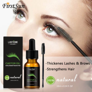 10ml Castor Oil Hair Growth Serum for Eyelash Growth Lifting Eyelashes Thick Eyebrow Growth Enhancer Eye Lashes Serum Mascara