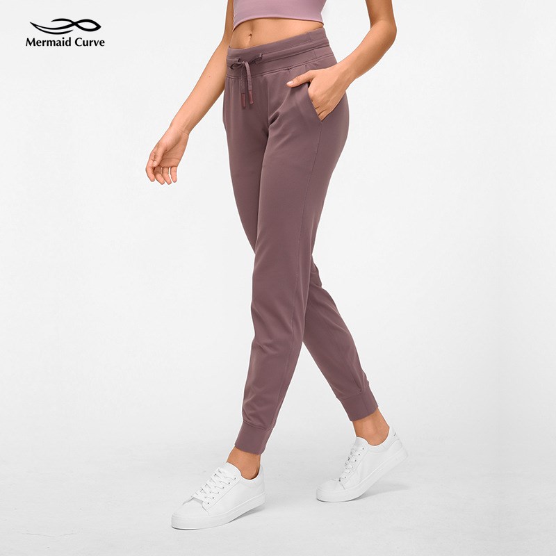 Mermaid Curve Cozy cool Jogger Trousers Running Pants Drawcord In The Waistband Yoga Pants High waist Loose Fitness Pants Women
