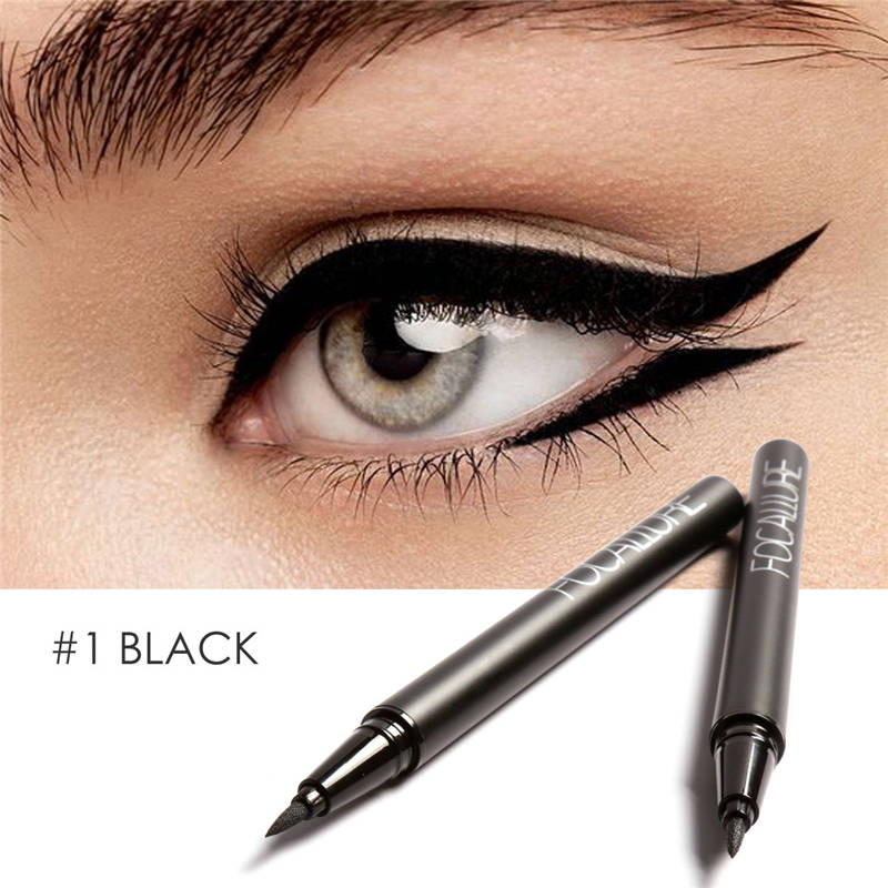 FOCALLURE Black Liquid Eyeliner pencil waterproof eye liner easy to wear smooth long lasting eyeliner pen eyes makeup