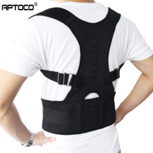 Aptoco Magnetic Therapy Posture Corrector Brace Shoulder Back Support Belt for  Braces & Supports Belt Shoulder Posture US Stock