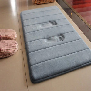 Dropshipping Bath Mat Bathroom Carpet Rug Coral Fleece Memory Foam Bathroom Mat Kitchen Door Floor Tapis De Bain
