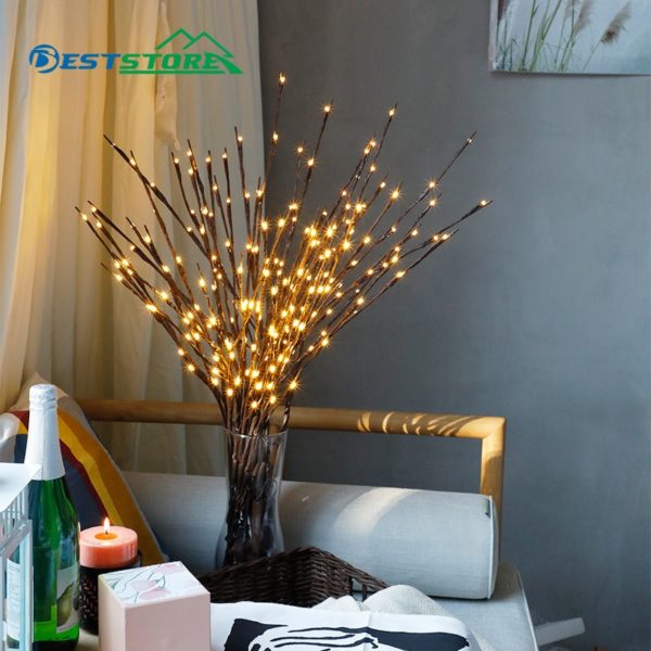 Lights Night Tree  20 LED Branch Vase Wedding Christmas Romantic Decor Layout Indoor Decoration Creative Small Novelty Lamp