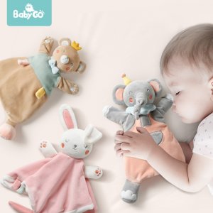 BabyGo Baby Soothe Appease Towel Soft Plush Comforting Toy Sleeping Artifact Animal Bear Elephant Comfort Baby Doll Toy
