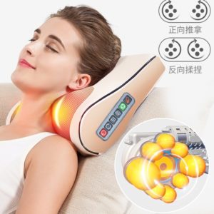 Neck Healthy Massageador Relaxation Shiatsu Electric Back Massager Neck Shoulder Massager Pillow Infrared Heating electric