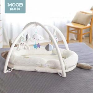 Portable baby uterus bionic bed baby fitness frame cartoon cradle breathable crib protect baby spine baby baby bassinet mattress