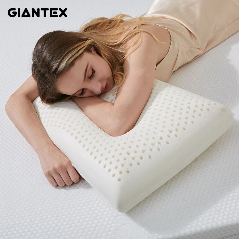 GIANTEX Latex Pillow Massage Pillows For Sleeping Orthopedic Pillow kussens Oreiller Almohada Cervical Poduszkap Memory Pillow