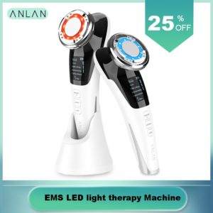EMS LED light therapy Sonic Vibration Wrinkle Remover Facial Massage With ION And Photon Function Hot Cool Treatment Face Care