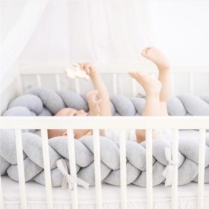1M/2M/3M Baby Bumper Bed Bumper Newborn Knot Braid Pillow Cushion for Boy Girl Bebe Bed Protector Crib Bumper Room Decor