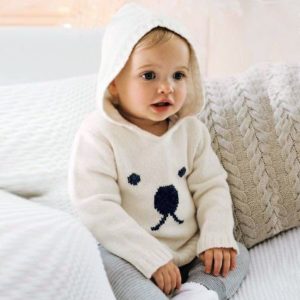 Baby Sweaters For Boys Cartoon Pattern Knitted Newborn Bebe Girls Bunny Jumpers White Outerwear Infant Knitwear Tops 0-2T Autumn
