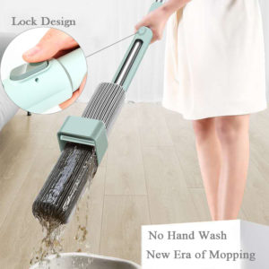 Avoid Hand Wash Mop 180 Degree Rotation Floor Mop Washing Large Sponge Mop Home Kitchen Wooden Tile Floor Lazy Stand Mop