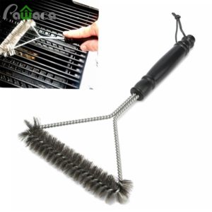 Non-stick Barbecue Grill BBQ Brush Stainless Steel Wire Bristles Cleaning Brushes With Handle Durable Cooking BBQ Tools Hot Sale
