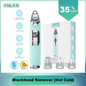 Blackhead Remover Hot Cold Facial Cleaner Deep Pore Acne Pimple Removal Vacuum Suction Diamond Beauty Tool Face SPA Skin Care