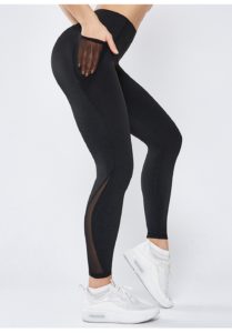 X-HERR Workout Gym Tight High Waist Sports Pant Women Anti-sweat Soft Fitness Yoga Leggings Pants Running Tights Pocket Pants