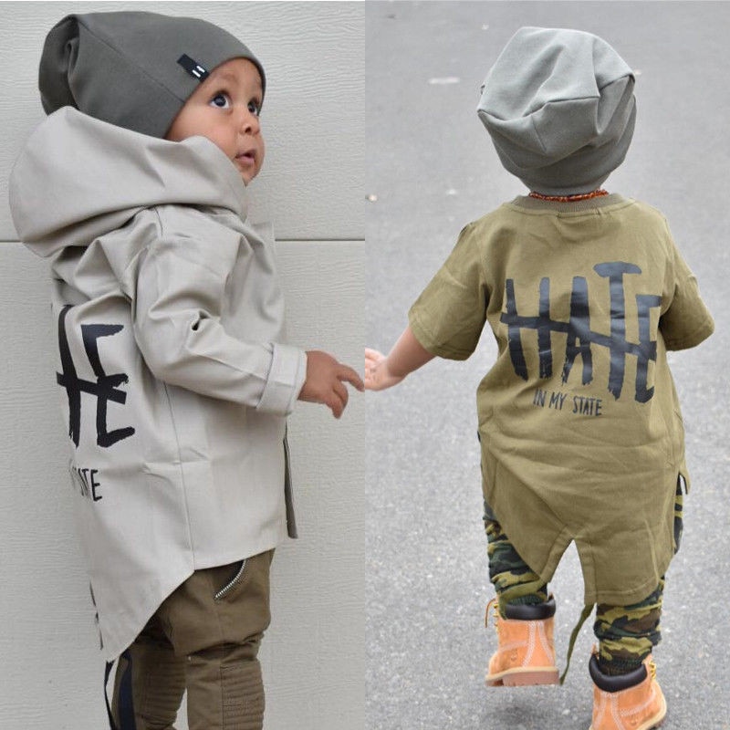 Autumn Winter Infant Newborn Baby Boy Clothes Kids Boys Hooded Coat Jacket Outwear Age 0-24M Bebek Mont Abrigo Bebe
