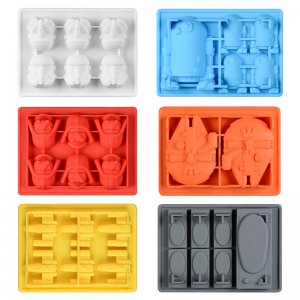 SILIKOLOVE Cake Decorating Moulds Silicone Molds for Baking Chocolate Candy Gummy Dessert  Ice Cube Molds for Star War Fans