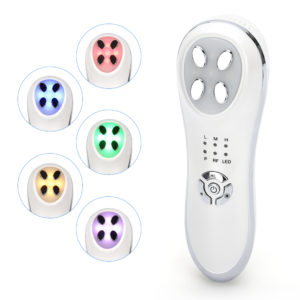 5 In 1 LED RF Photon Therapy Facial Skin Lifting Rejuvenation Vibration Device Machine EMS Ion Microcurrent Hot Cold Massager
