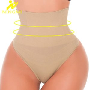 NINGMI Sexy Butt Lifter Waist Trainer Slimming Underwear for Women Body Shaper Belt Tummy Control Panties Thong Brief Shapewears