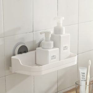 Bathroom Shelving Wall Storage Rack Organizer for Shower Shampoo Holder Toilet Suction Cup Storage Rack Accessories