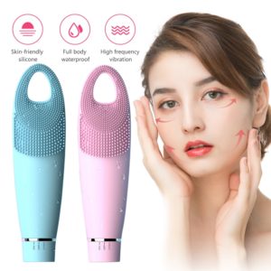 Electric Facial Cleansing Brush  Face Massager Facial Cleanser Silicon Facial Cleaning Brush Vibrator