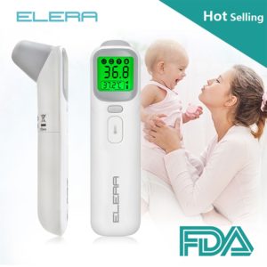 ELERA Baby Thermometer Infrared Digital LCD Body Measurement Forehead Ear Non-Contact Adult Body Fever IR Children  Termometro