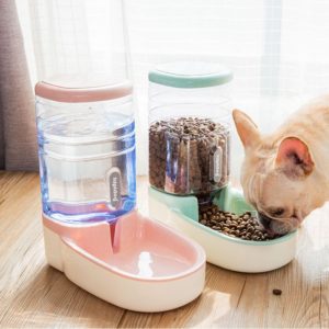 3.8L Dog Automatic feeders plastic water bottle for cat bowl feeding and drinking dog water dispenser for cats feeding bowls
