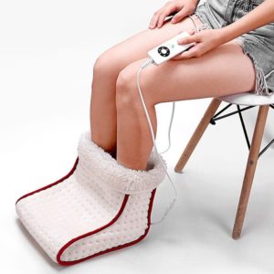 Cosy Heated Plug-Type Electric Warm Foot Warmer Washable Heat 5 Modes Heat Settings Warmer Cushion Thermal Foot Warmer Massage