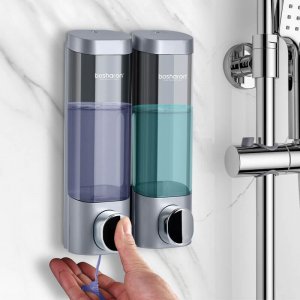 Bathroom Liquid Soap Dispenser Wall Mounted For Kitchen Plastic 300ml Shower Gel Detergent Shampoo Bottle Hotel Home Accessories