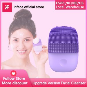 Inface Upgrade Version Facial Cleansing Brush Electric Sonic Face Brush Deep Cleaning Waterproof Tool