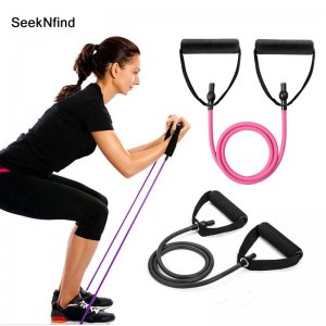 2019 120cm Yoga Pull Rope Elastic Resistance Bands Fitness Workout Exercise Tubes Practical Training Rubber Tensile Expander