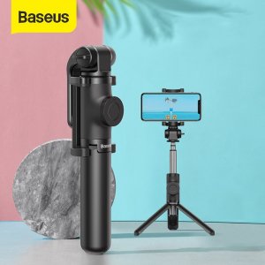 Baseus Wireless Bluetooth Selfie Stick for IOS Android Phone Foldable Handheld Monopod Shutter Remote Extendable Mini Tripod