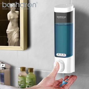 Hand Soap Dispenser Wall Mount 300ml ABS Detergent Hand Sanitizer Shower Gel Shampoo Dispensers Bottle Home Bathroom Accessories