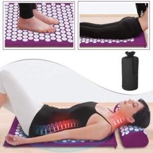 Massage Mat Acupressure Mat 68cm*42cmCushion Mat Relieve Back Body Pain Spike Yoga Mat Pillow 1